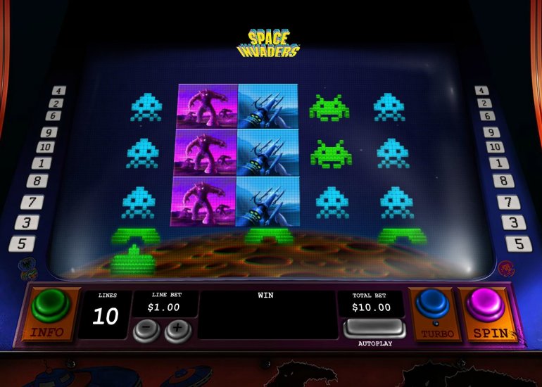 Space Invaders slot machine